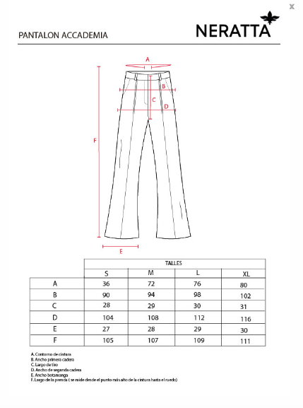 Pantalón Accademia Off White NERATTA