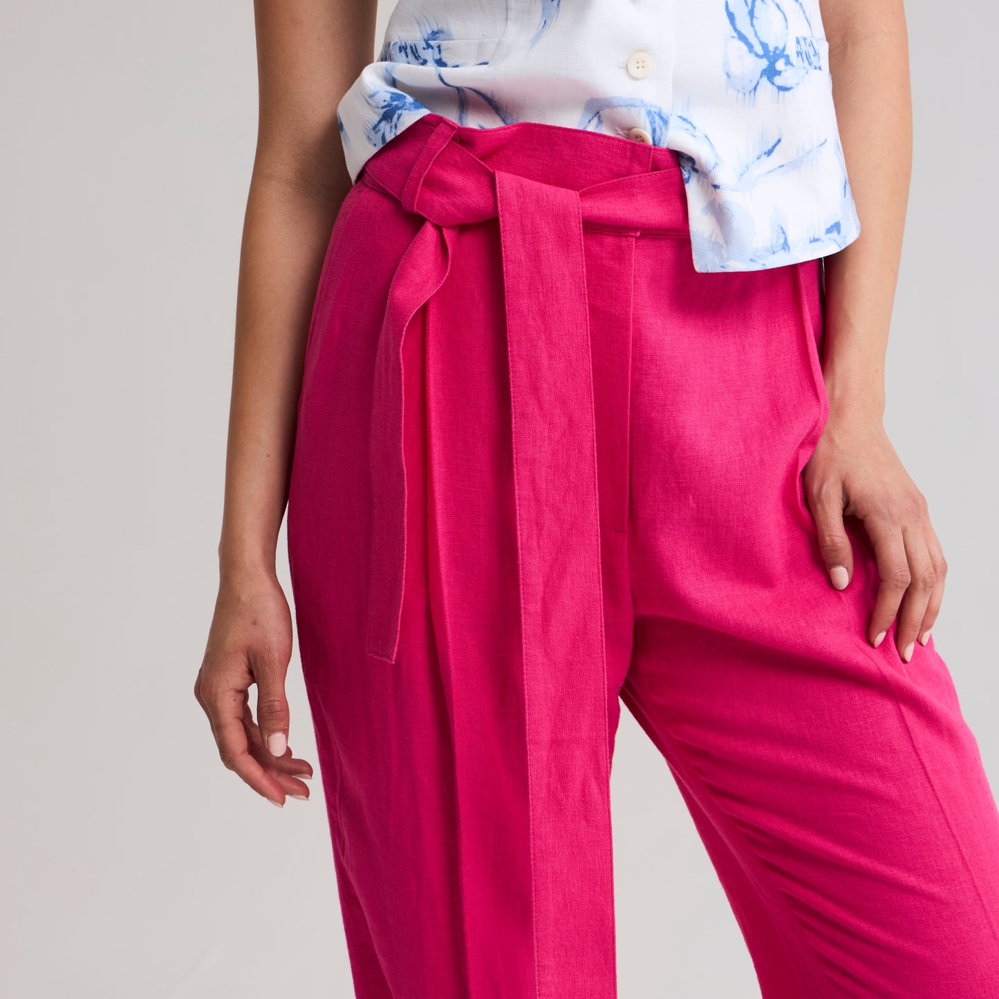 Pantalon Pitillo fuscia La Margot