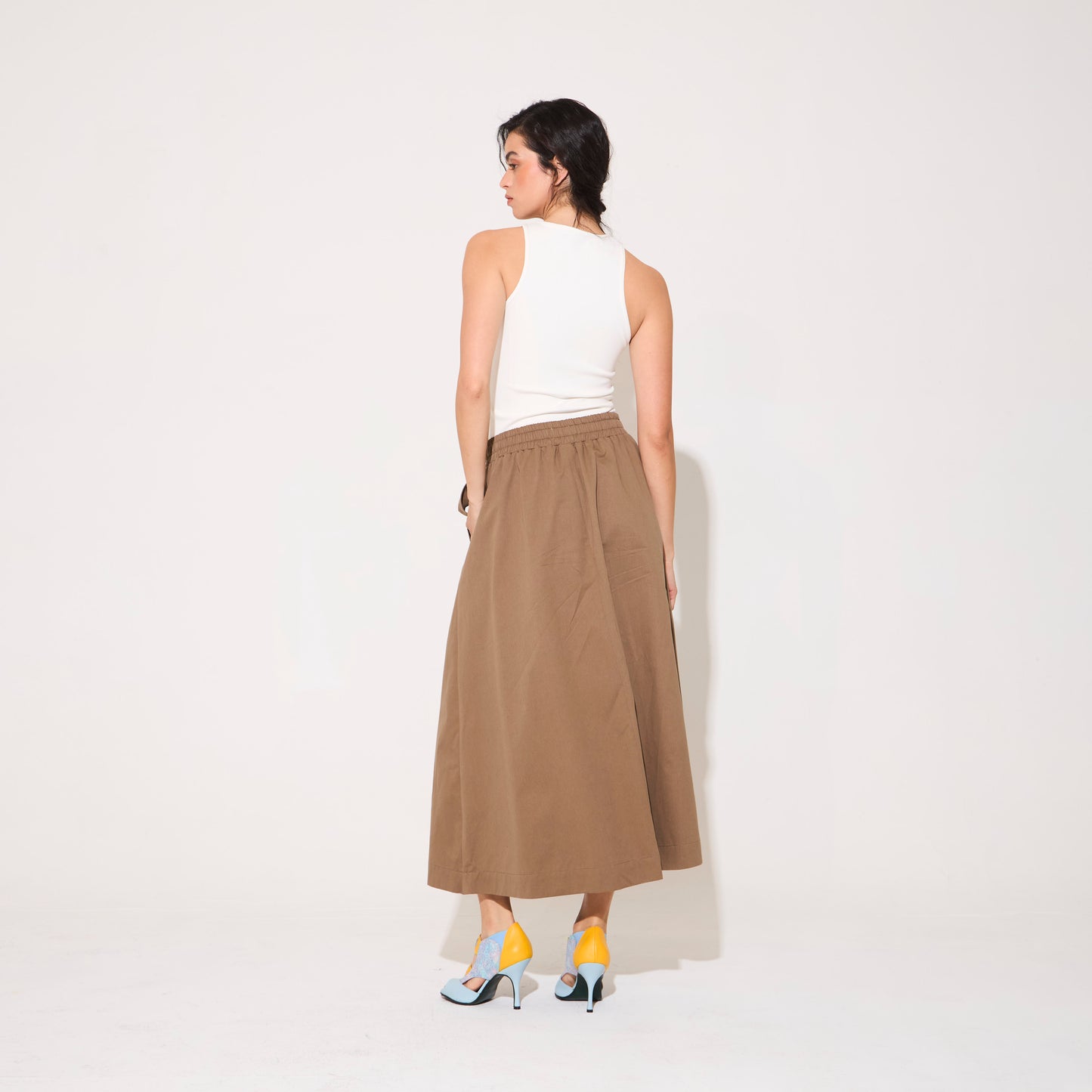 Falda Tremezzo Kaki NERATTA