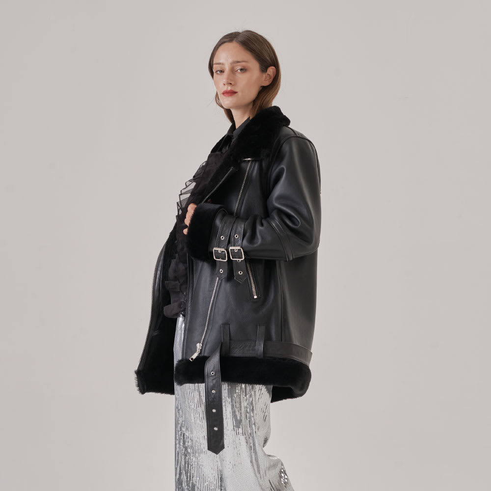 Chaqueta Biker Naomi Negra