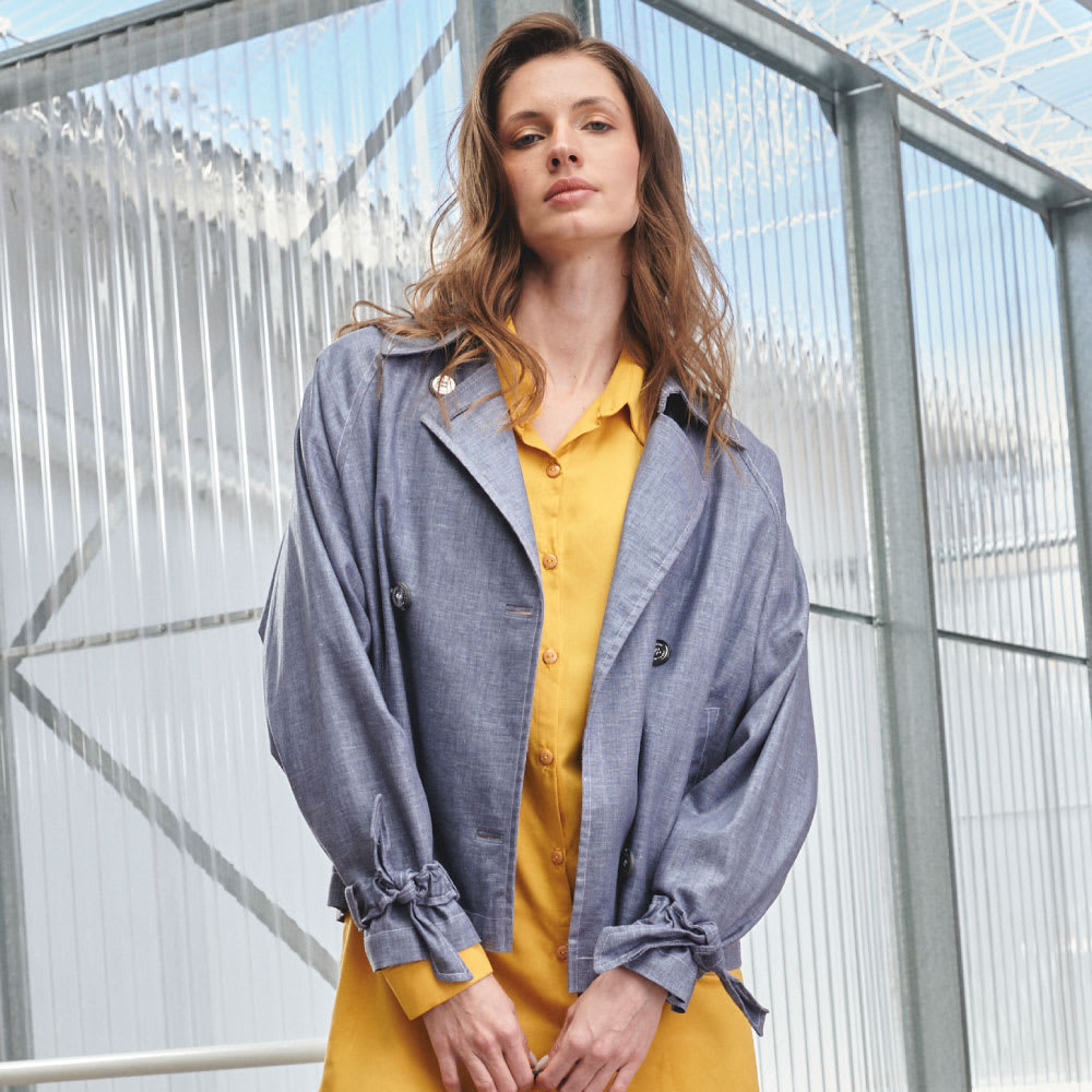 Chaqueta Lino azul Hurley