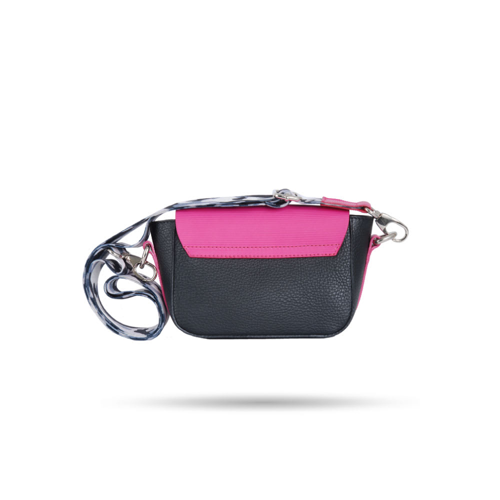Cartera Bratislava S Negro Fucsia
