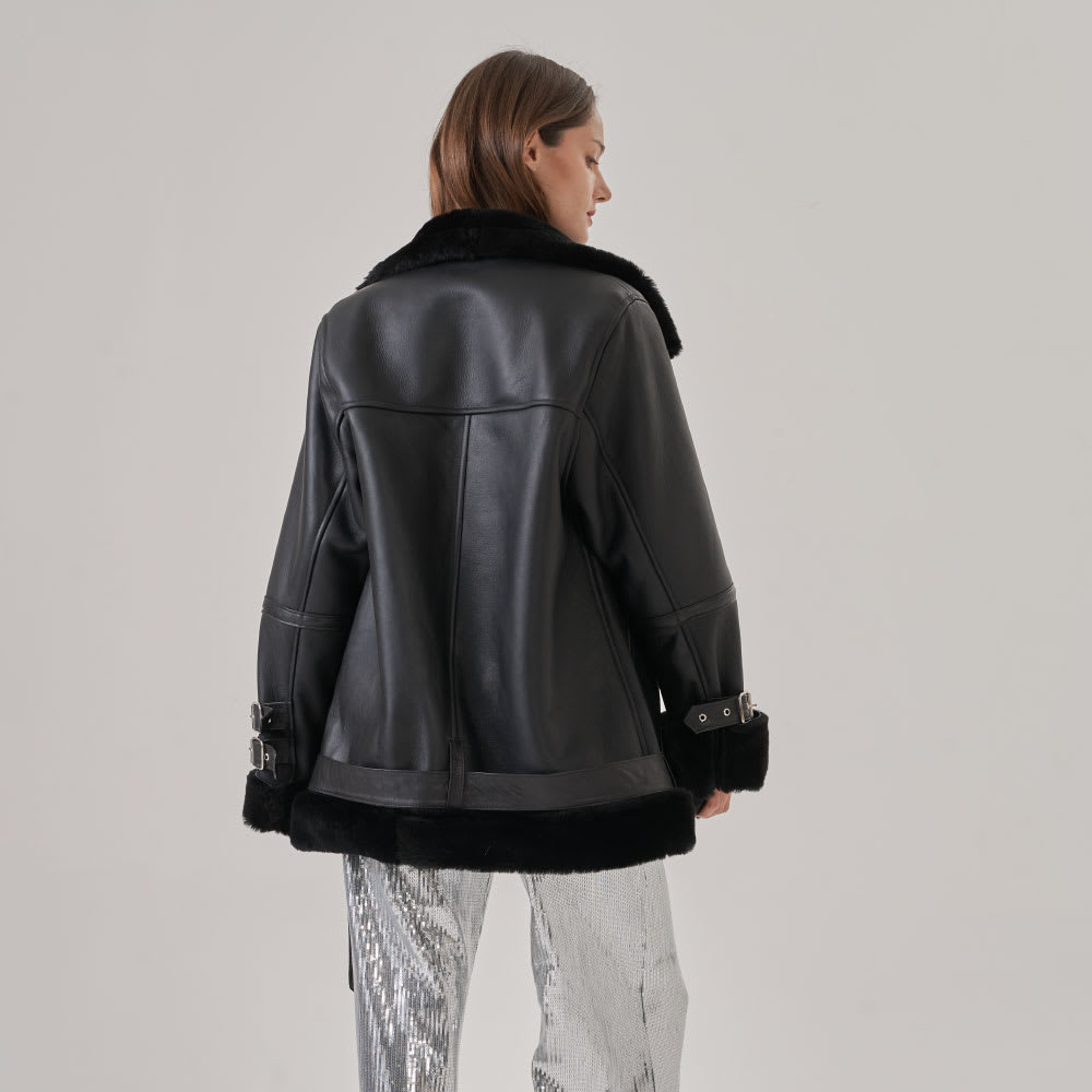 Chaqueta Biker Naomi Negra