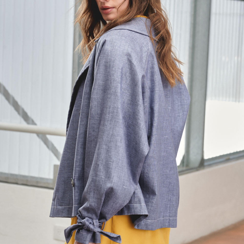 Chaqueta Lino azul Hurley