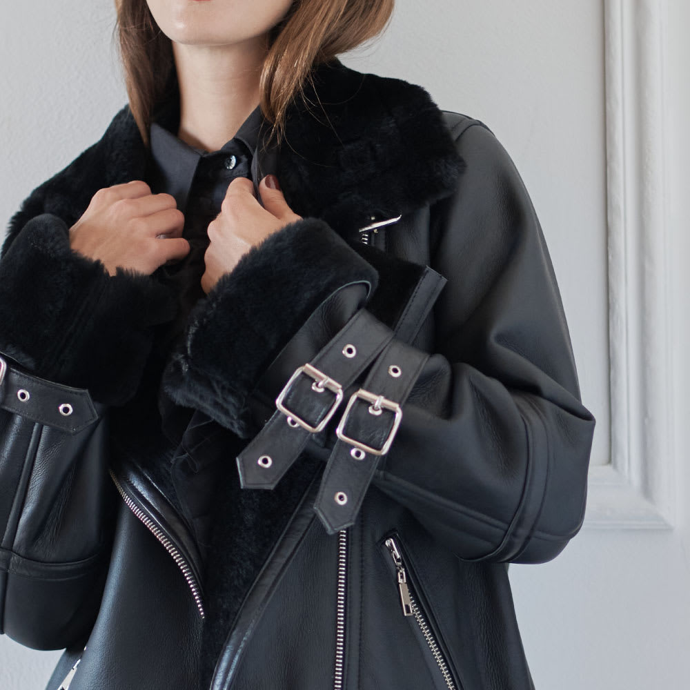 Chaqueta Biker Naomi Negra