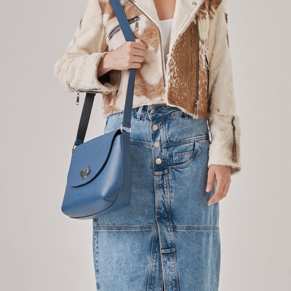 Cartera Macao S Azul Negro