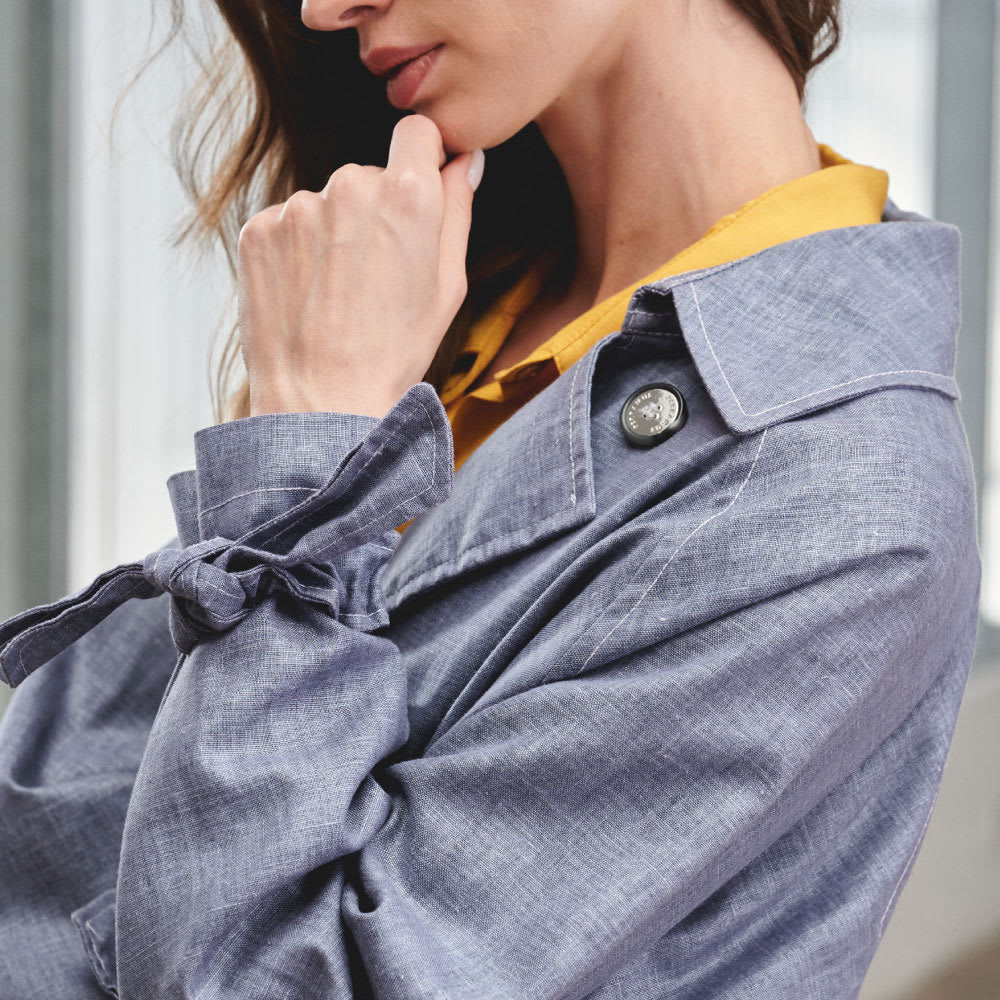 Chaqueta Lino azul Hurley