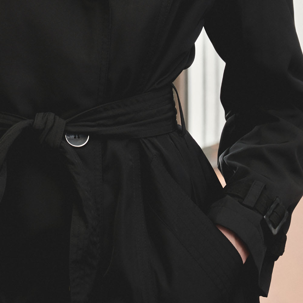 Trench Impermeable Largo Kenly Negro
