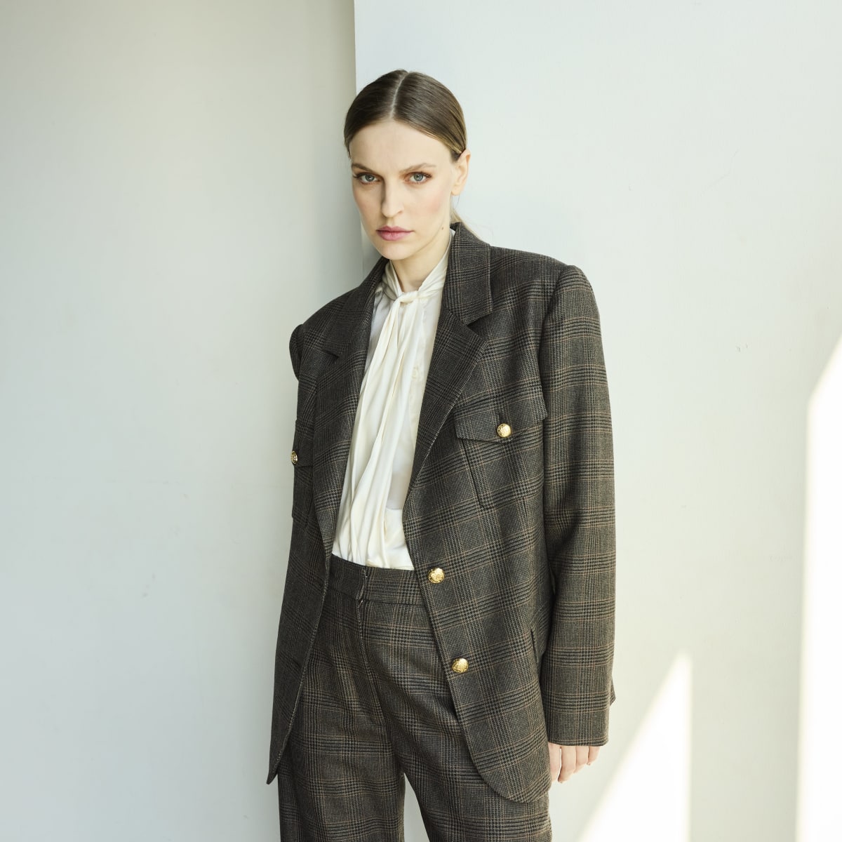 Blazer Saint-Michel Cuadrillé Cinnamon