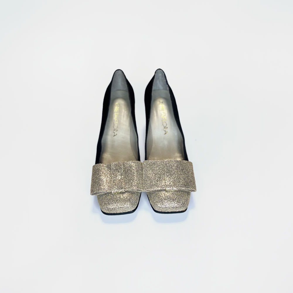 Zapato Nicole Black Silver