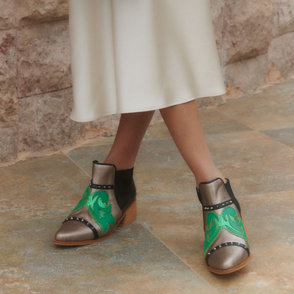 Bota Donna Pewter