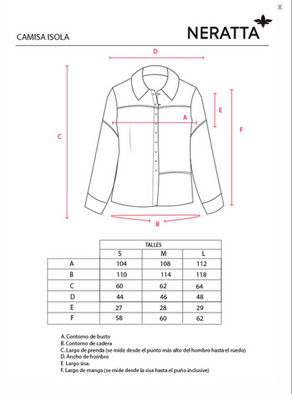 Camisa Isola Green Tea NERATTA