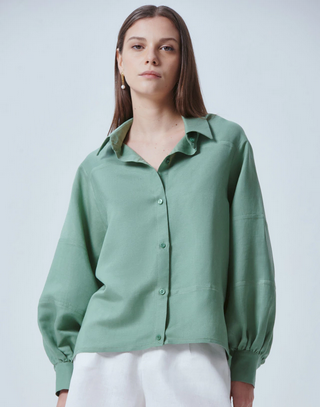 Camisa Isola Green Tea NERATTA