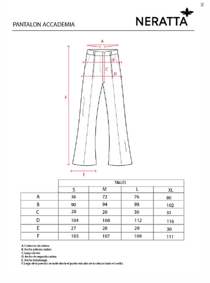 Pantalón Accademia Off White NERATTA