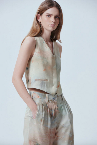 Chaleco Rinascimento Stampa Disvelamento NERATTA