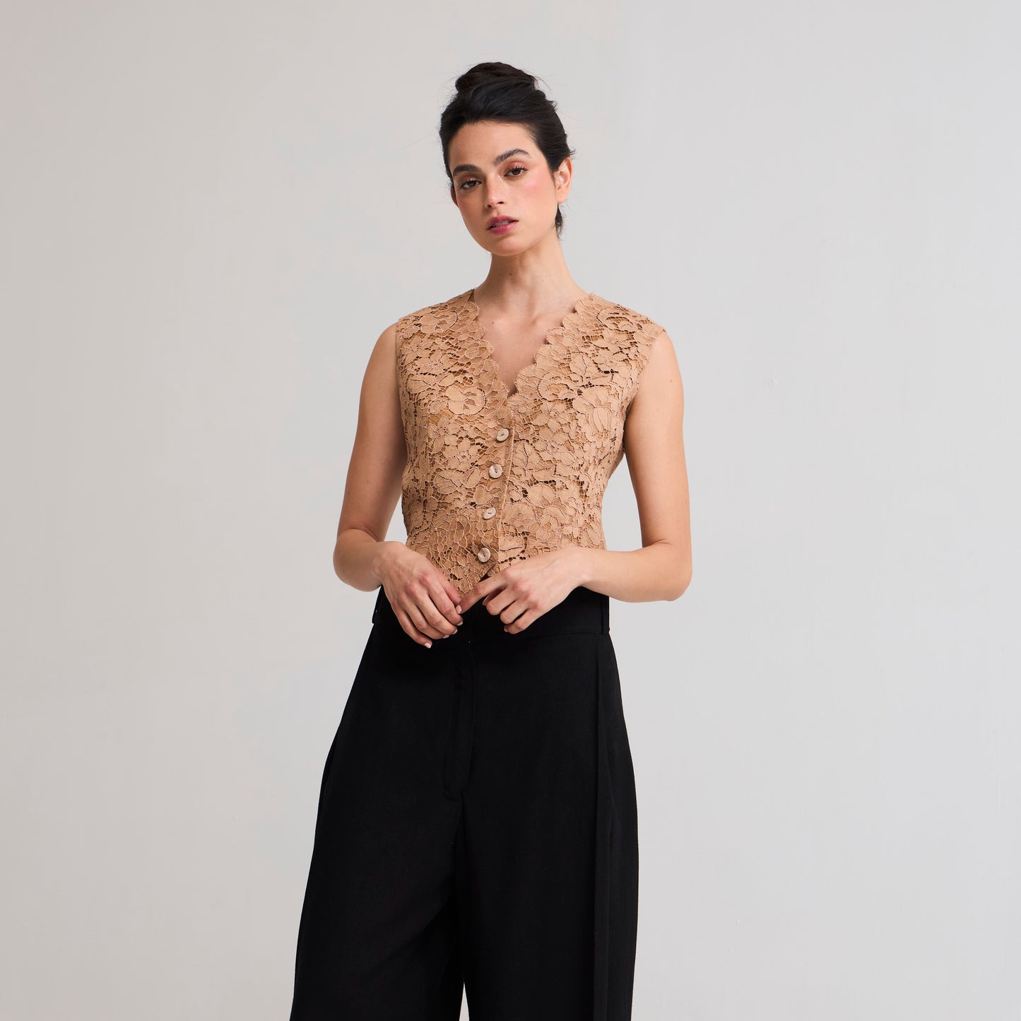 Pantalon Palazzo negro La Margot