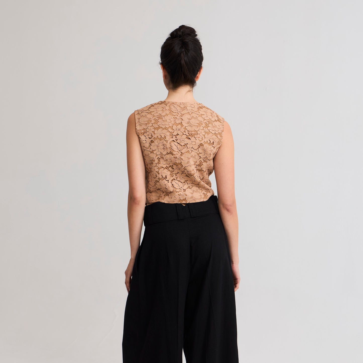 Gilet Encaje beige La Margot