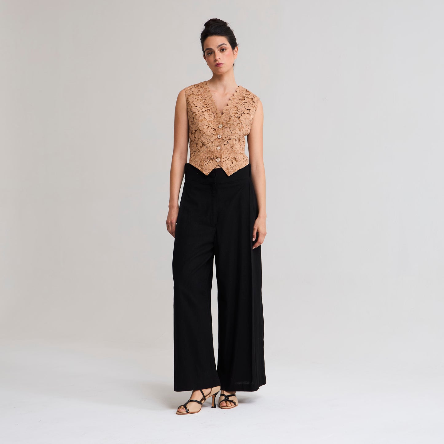 Pantalon Palazzo negro La Margot
