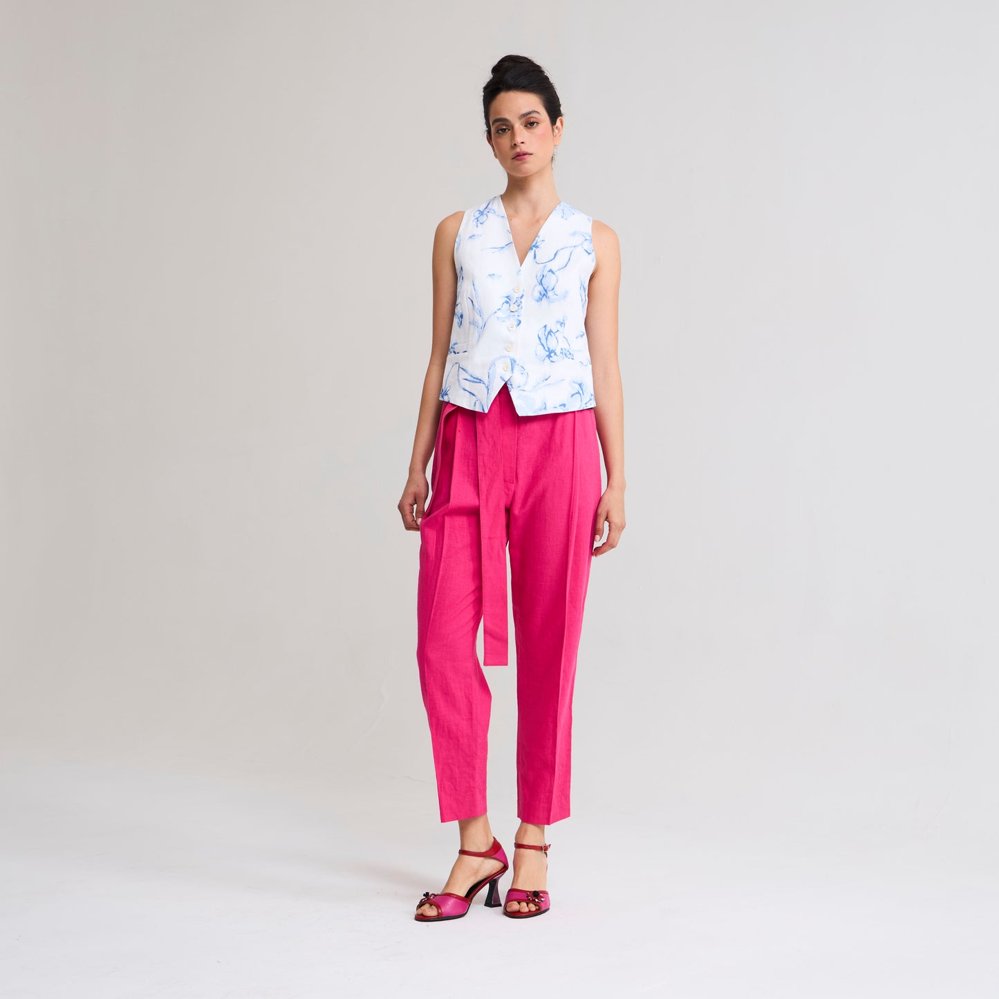 Pantalon Pitillo fuscia La Margot