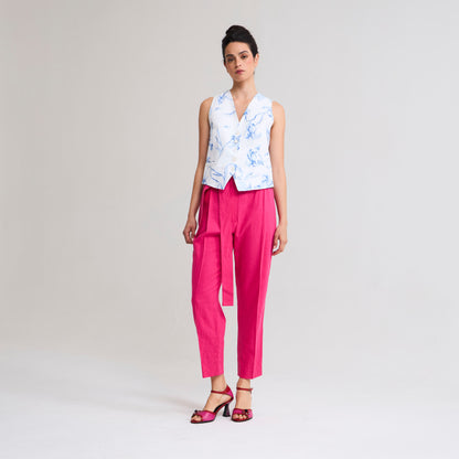 Pantalon Pitillo fuscia La Margot