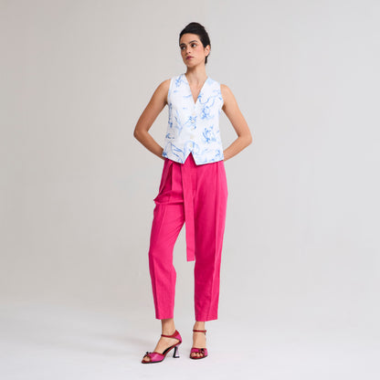 Pantalon Pitillo fuscia La Margot