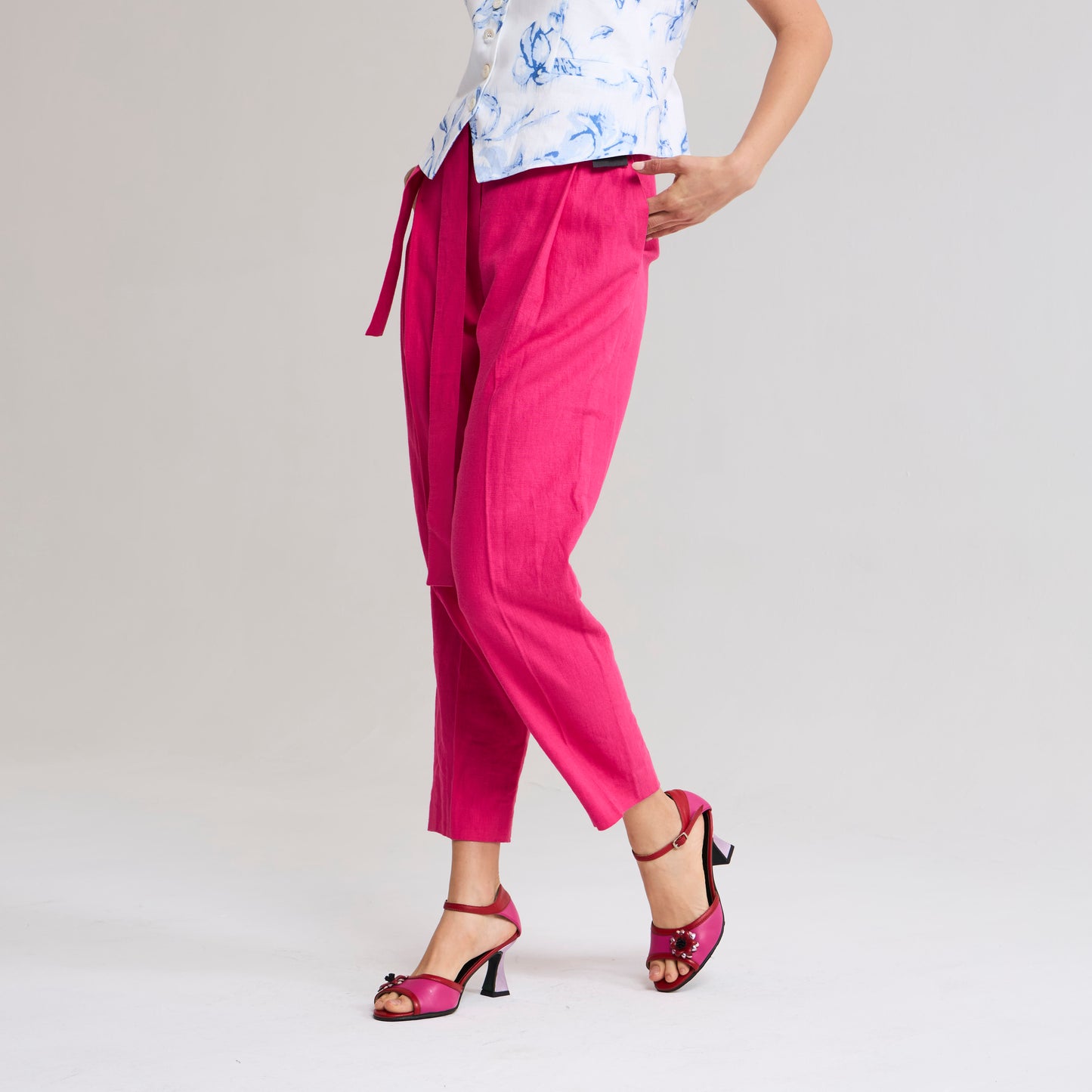Pantalon Pitillo fuscia La Margot