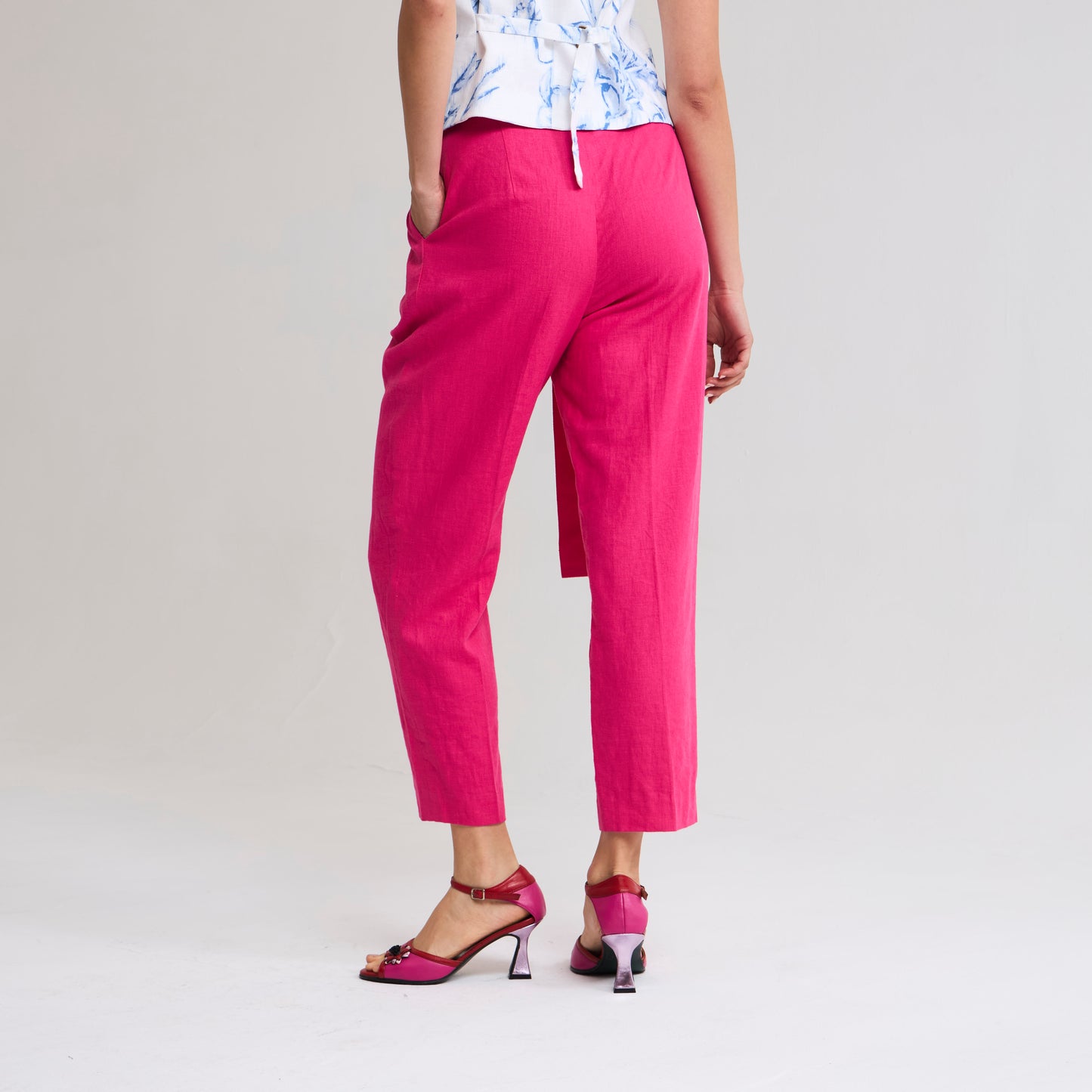 Pantalon Pitillo fuscia La Margot