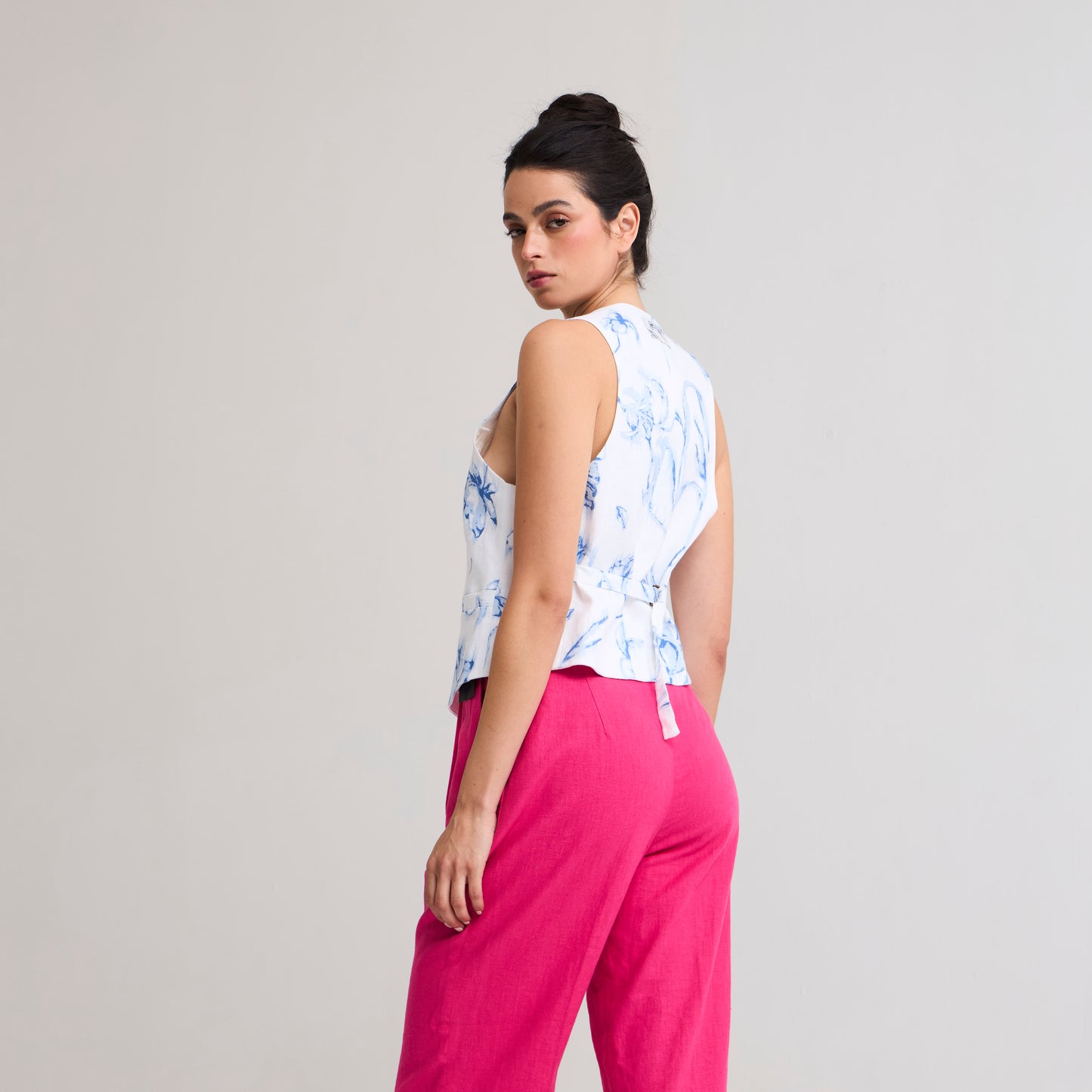 Pantalon Pitillo fuscia La Margot