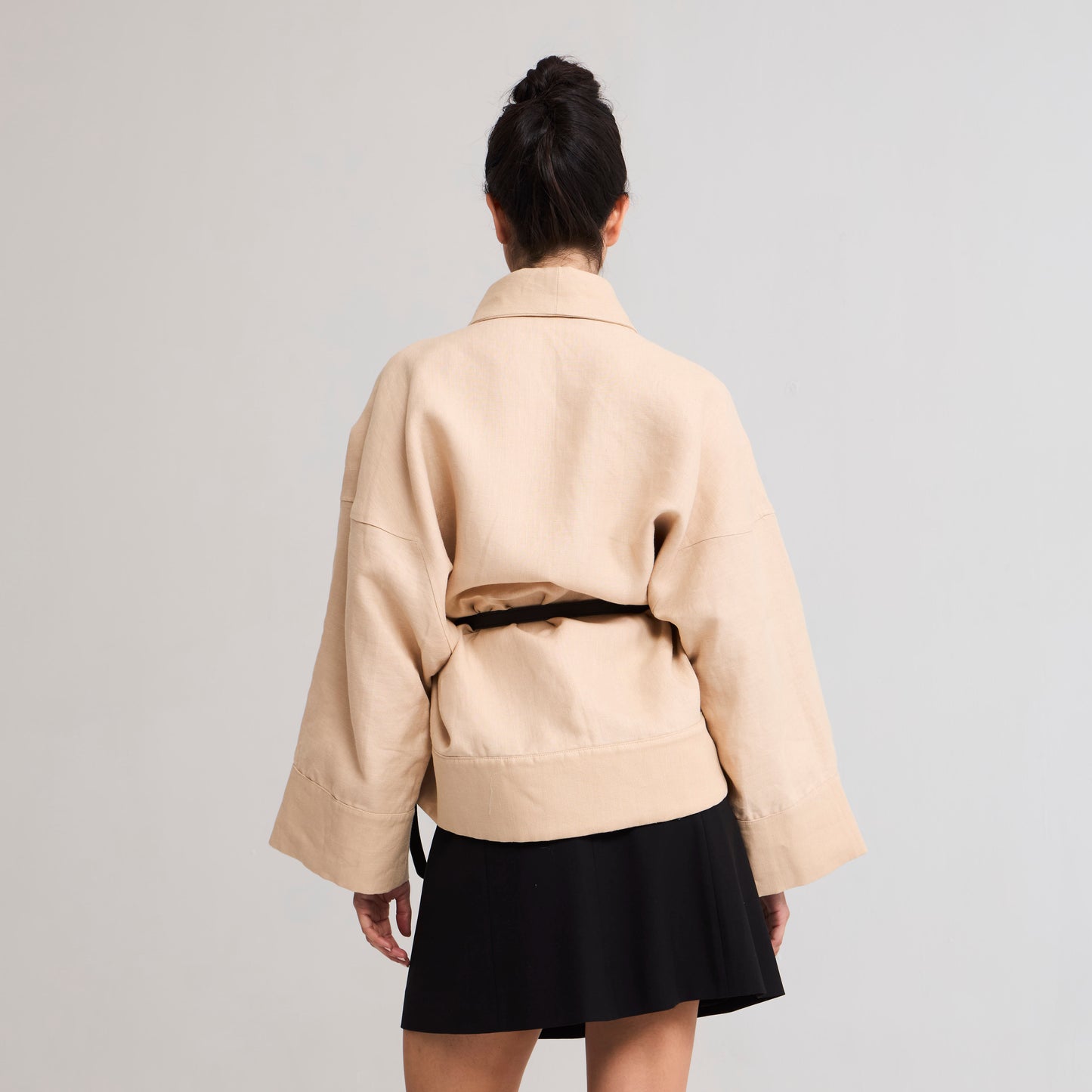 Chaqueta Akim 3/4 Beige/flores La Margot