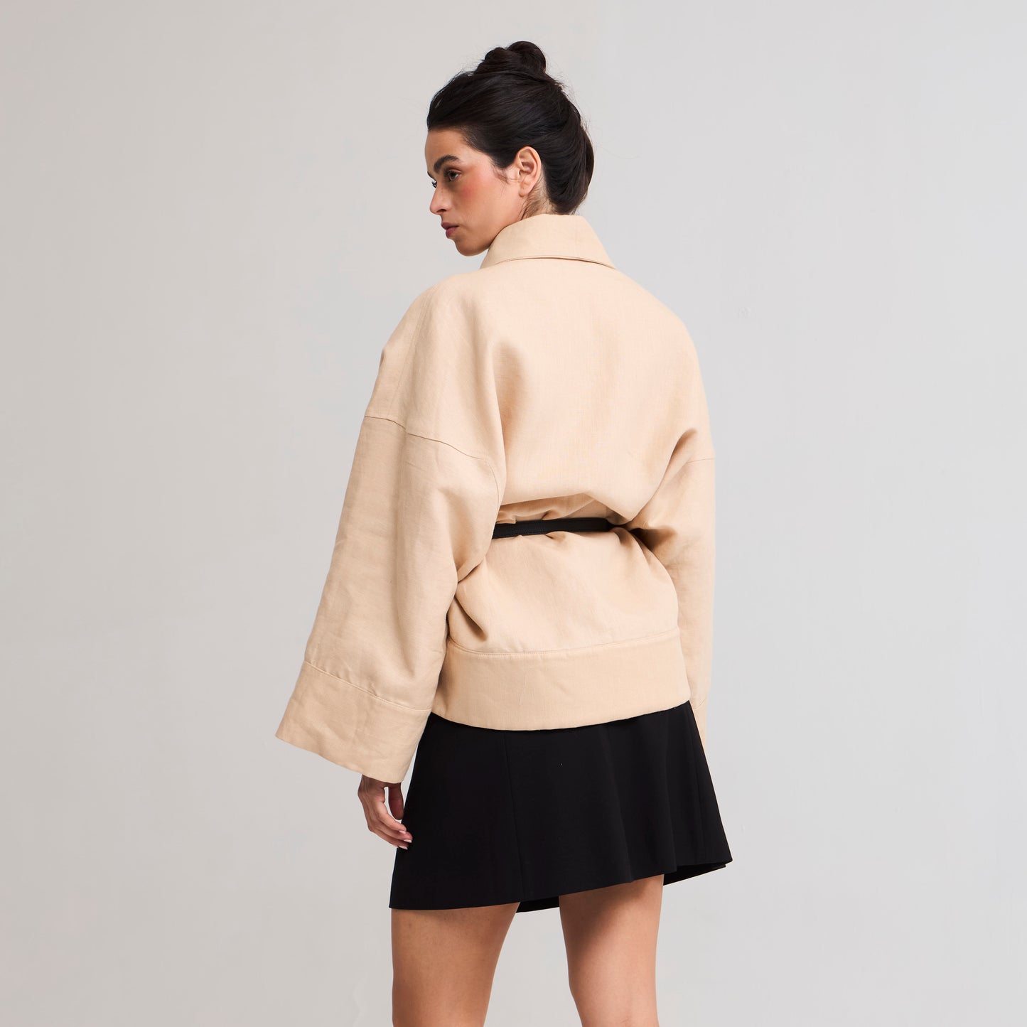 Chaqueta Akim 3/4 Beige/flores La Margot