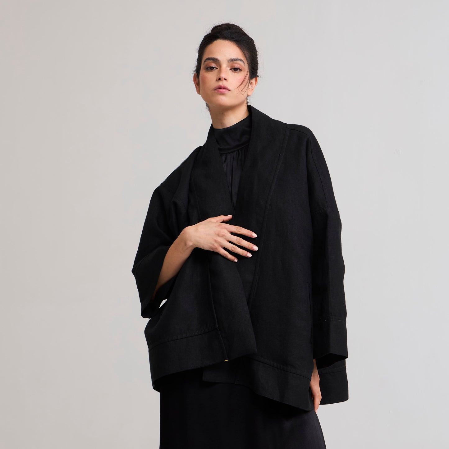 Chaqueta Akim 3/4 Negra/Lunares La Margot