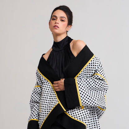 Chaqueta Akim 3/4 Negra/Lunares La Margot