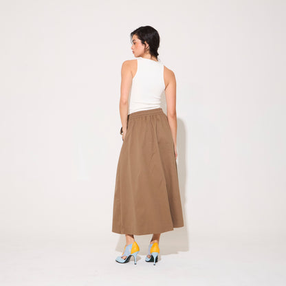 Falda Tremezzo Kaki NERATTA