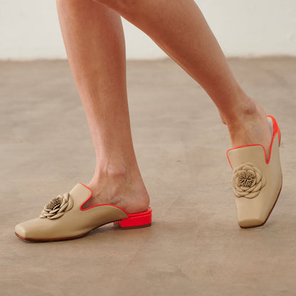 Puntilla Ingrid nude/naranja