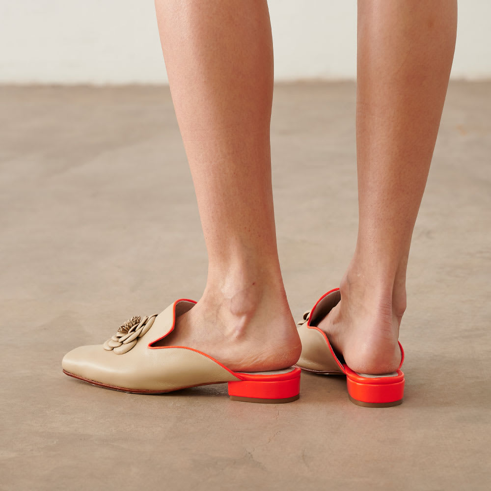 Puntilla Ingrid nude/naranja