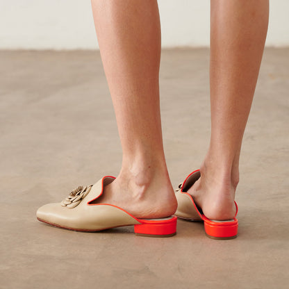 Puntilla Ingrid nude/naranja