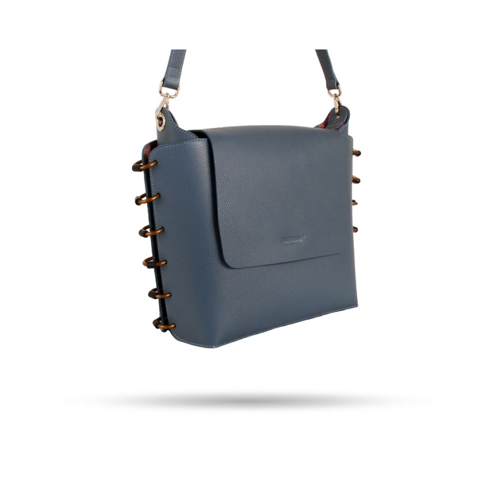 Cartera Montavo L (Jean Graneado con Bronce)