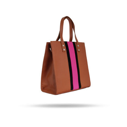 Cartera Nueva Guinea Leño y Fucsia