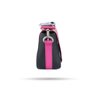 Cartera Bratislava S Negro Fucsia