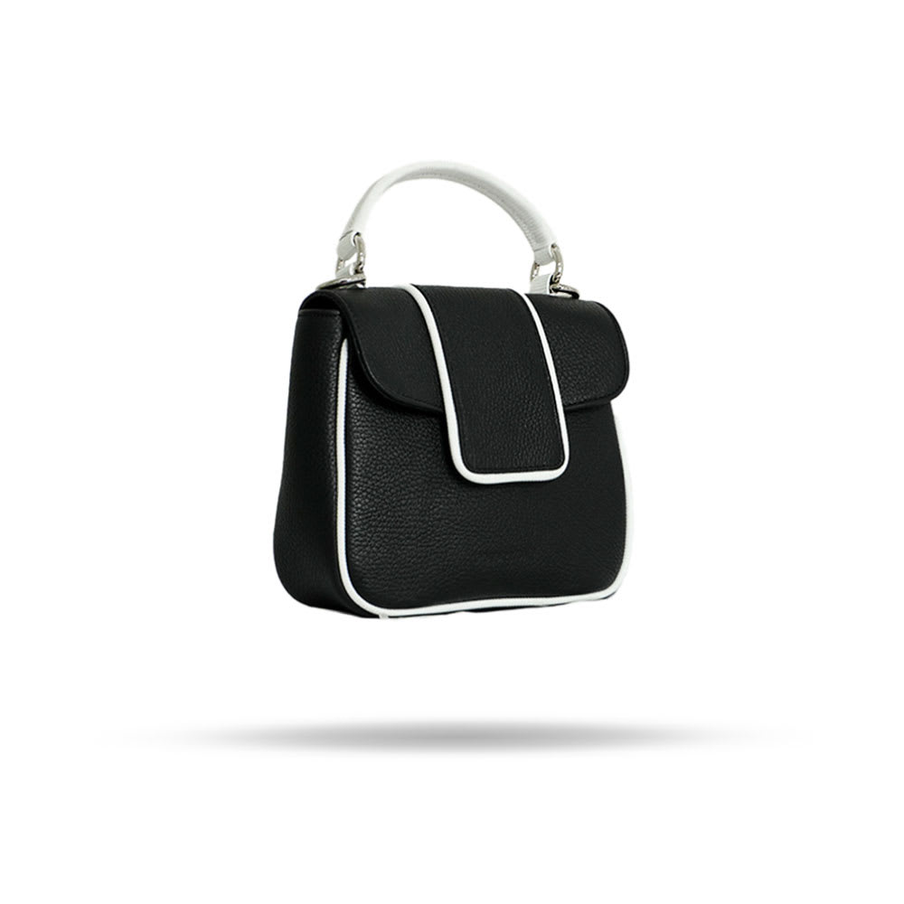 Cartera Lancaster Negro Blanco