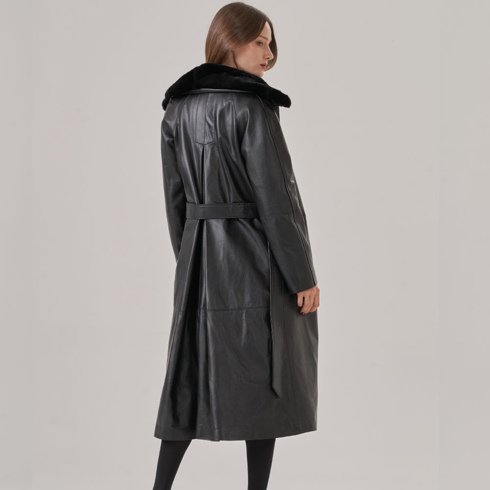 Trench Olympia Negro