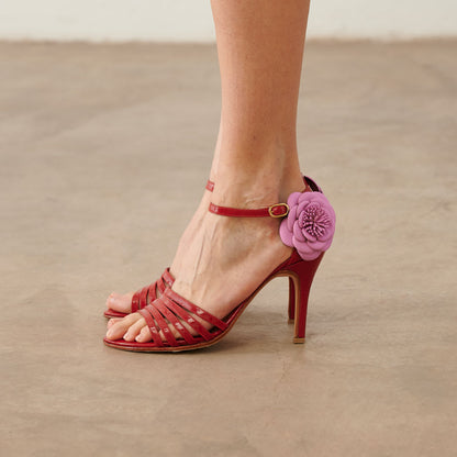 Zapato Nina rojo/fucsia