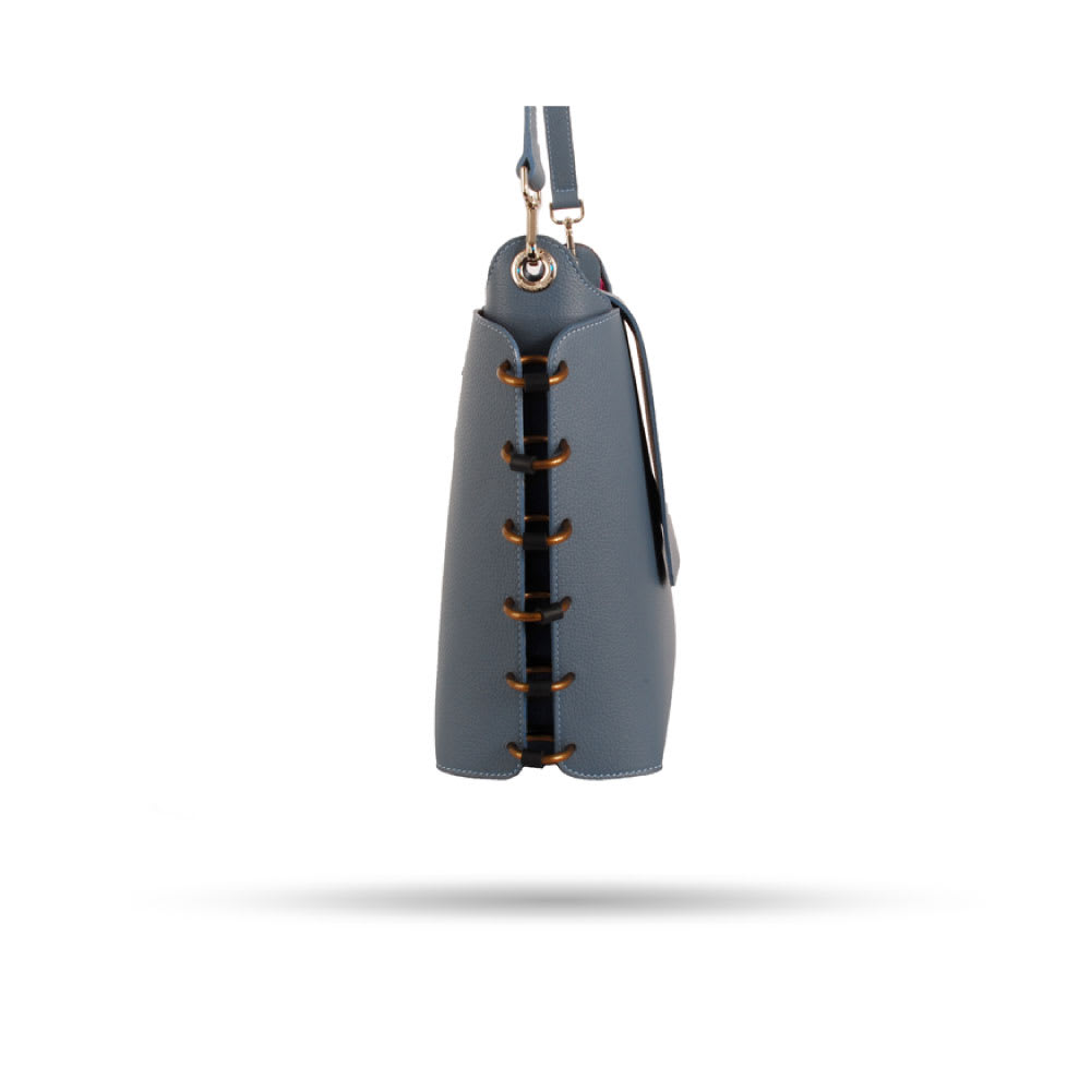 Cartera Montavo L (Jean Graneado con Bronce)