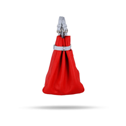 Bolso San Petesburgo Rojo Graneado y Gris Claro Paralelo