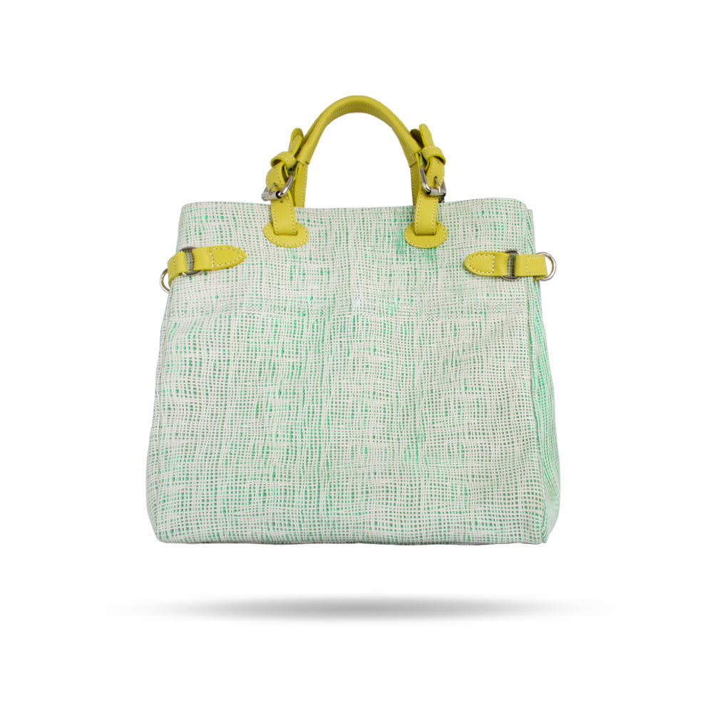 Bolso San Petesburgo Arpillera Verde y Manzana