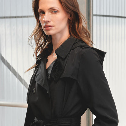 Trench Impermeable Largo Kenly Negro