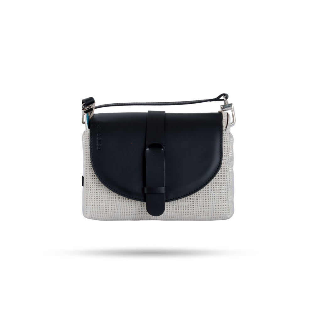 Cartera Bangalore Tiza, Plata y Negro