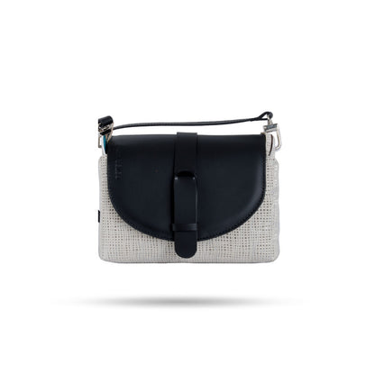 Cartera Bangalore Tiza, Plata y Negro