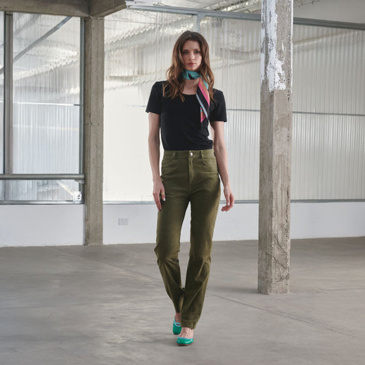 Pantalon Victoria Verde Musgo