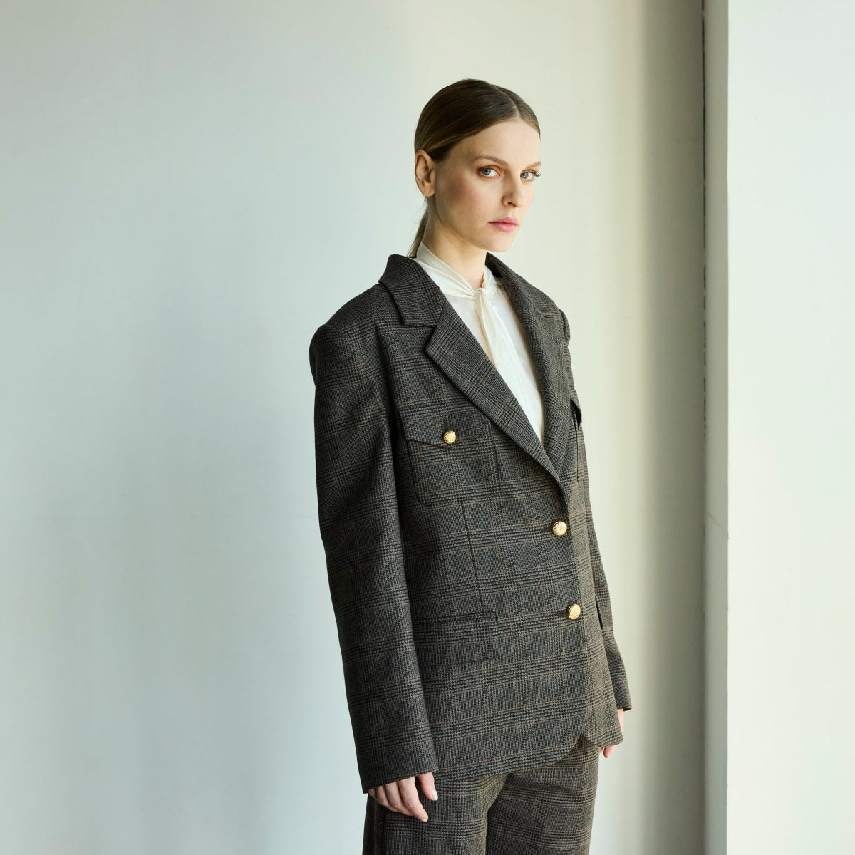 Blazer Saint-Michel Cuadrillé Cinnamon